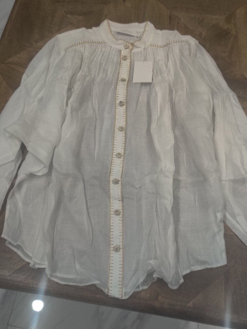 ZIMMERMANN Top Size AU4 UK16 US12 XL new oversized $850.00